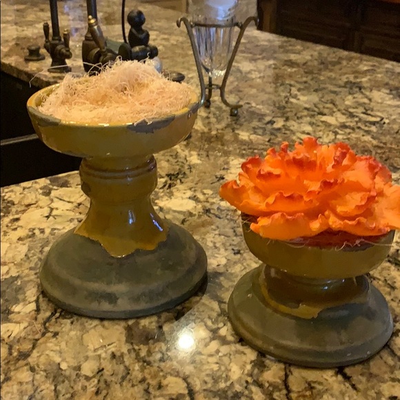 Set of two candle holder